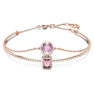 Immagine di Swarovski Stilla SOFT Bangle Shiny Multi Bracciale, Donna, Taglia: Medium, Pink