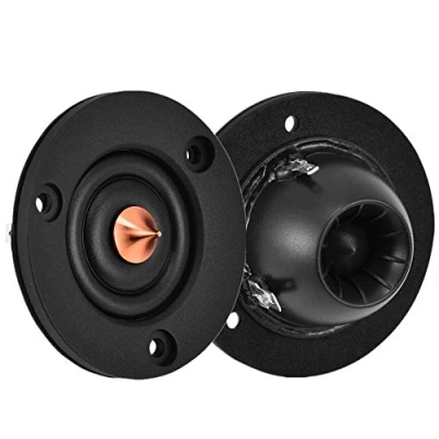Immagine di 1 coppia di altoparlanti tweeter a cupola, 5 cm, 4 ohm, 30 W, in materiale composito morbido, per auto, Hi Fi, alti acuti e bassi profondi