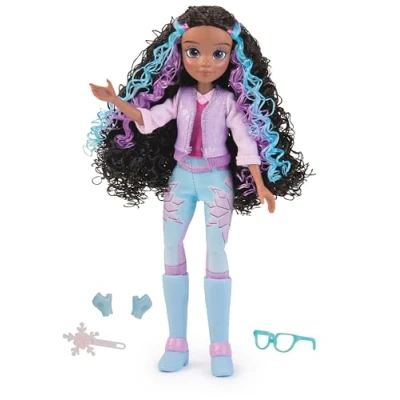 Immagine di Unicorn Academy, bambola Layla con capelli mèches, 5 accessori di moda e strumento per lo styling dei capelli, 24 cm, bambole unicorni giocattolo bambine dai 4 anni in su