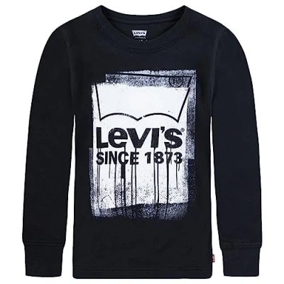 Immagine di Levi&#039;s Lvb Vernice bagnata l/S Tee 8ej331 Tshirt, Meteorite, 6 Anni Bambino