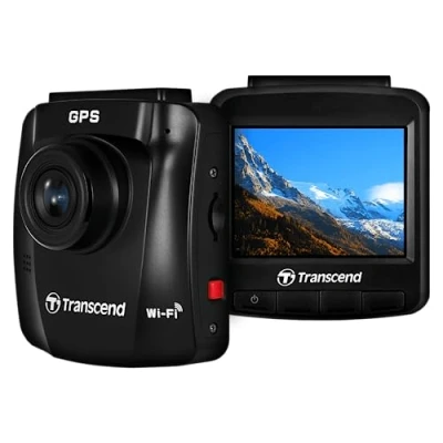 Immagine di Transcend DrivePro 250 Dashcam con GPS Max. angolo di visuale orizzontale=140 12 V, 24 V WLAN, Batteria ricaricabile