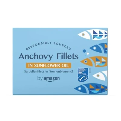 Immagine di by Amazon MSC Filetti Di Acciughe All&#039;olio Semi Girasole, 6x50g