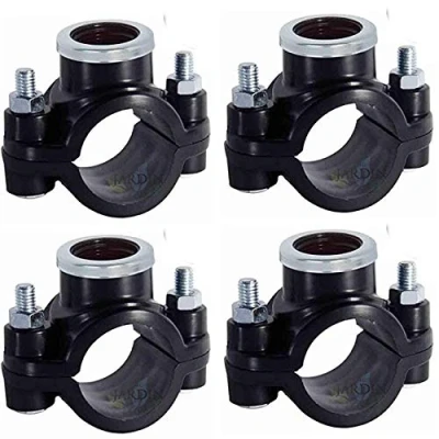 Immagine di Suinga 4 collarini di irrigazione rinforzati, 32 mm x 1/2&quot;. Utilizzato per l&#039;installazione elementi come irrigatori, diffusori o gocce.