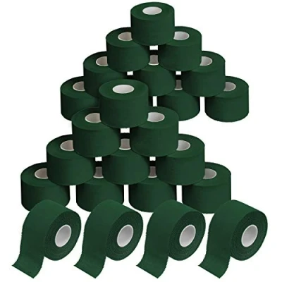 Immagine di ALPIDEX 24 x Sport Tape 3,8 cm 10 Nastro Adesivo Molti Colori 100% Cotone Non Elastico, Colore:Verde