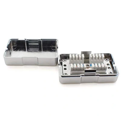 Immagine di 1aTTack.de Patch Panel CAT5 CAT6 CAT7 Presa di rete RJ45 Keystone, alloggiamento in metallo CAT.6 (1 pezzo) LSA Connection Box