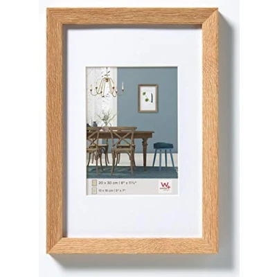 Immagine di walther design rovere chiaro 50 x 60 cm con passe partout, cornice in legno Fiorito EF060E