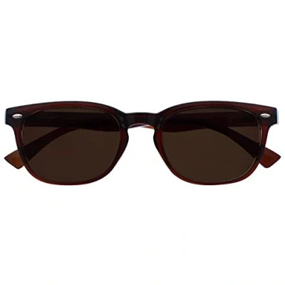 Immagine di Uv Reader Marrone Lettori Sole Occhiali Da Lettura Uv400 Stile Designer Uomo Donna Uvsr015 +3,50 50 Gr