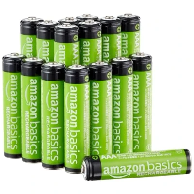 Immagine di Amazon Basics Batterie ricaricabili AAA (confezione da 16), NiMh, 800 mAh, pre caricate