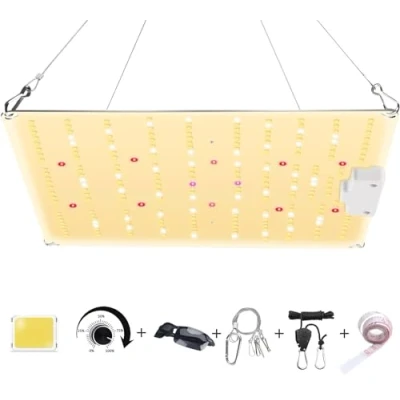 Immagine di BOSYTRO 800W Lampada di a per coltivazione spettro completo LED lampade indoor.per piante da interni verdure e fiori,dimmerabile.Coltivatore professionista,Consumata Effettiva 80W/ora