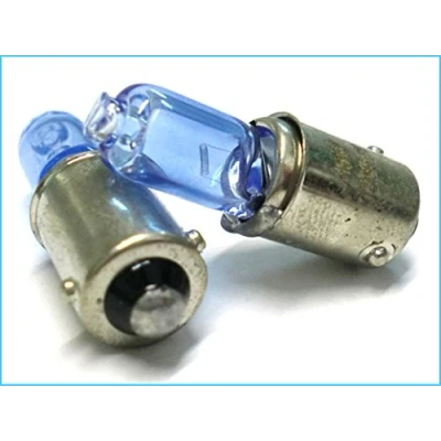 Immagine di CARALL 2 Pezzi Lampade Alogene 12V Bianche ad Effetto Xenon (H6 6W BAX9s H6W)