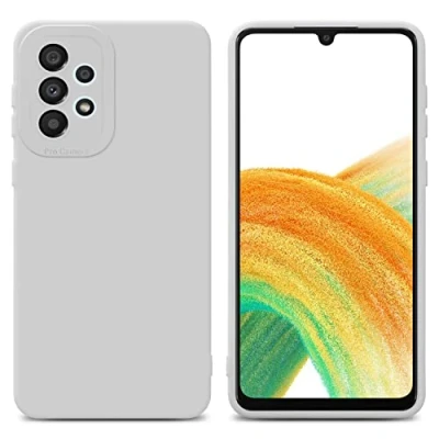 Immagine di Cadorabo Custodia compatibile con Samsung Galaxy A52 (4G / 5G) A52s in FLUID BIANCO Coperchio protettivo silicone TPU flessibile