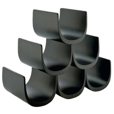 Immagine di Alessi Wine Rack Noè GIA13 B Black 6 bottles by Giulio Lacchetti