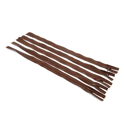 Immagine di LEDUC Trimz RVNAVN3 Cerniera Invisibile Chiusura Lampo, Nylon, Marrone, 40 cm