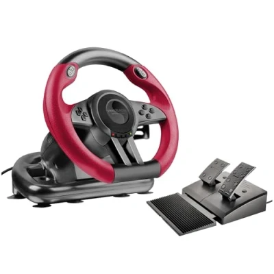 Immagine di SpeedLink TRAILBLAZER Racing Wheel Volante USB PlayStation 3, 4, 4 Slim, Pro, PC, Xbox One, One S Rosso/Nero incl.