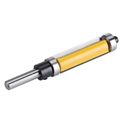 Immagine di 1 1/2&quot;H * 1/4&quot; codolo di scarico modello fresatura router bit superiore fresa con cuscinetto e inferiore