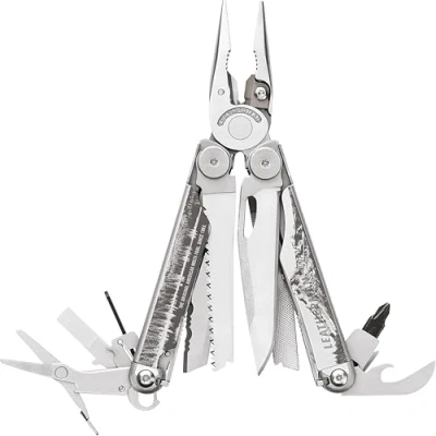 Immagine di LEATHERMAN Wave Plus Special Edition Attrezzo Multifunzione Tascabile Con 18 Pratici Strumenti in Edizione Speciale Multiattrezzo per Fai da Te, Attività Outdoor e Campeggio Fodero Nylon