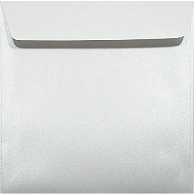 Immagine di Netuno 25 buste lettera quadrate bianco perlato 15,6 x cm 120g Majestic Marble White bianche perlate per partecipazioni battesimo comunione matrimonio biglietti auguri inviti belle