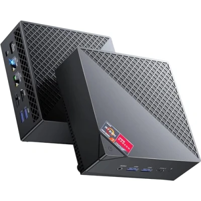 Immagine di ACEMAGICIAN AM06 Pro Mini PC, AMD Ryzen 7 5825U (8C/16T, fino a 4,5 GHz), 32GB DDR4 1024GB(1TB) SSD, Computer Desktop con 4K Triple Display Type C Dual Ethernet WiFi 6 BT 5.2