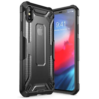 Immagine di SUPCASE Unicorn Beetle Series Custodia protettiva ibrida per Apple iPhone XS (versione 2018), colore: Nero