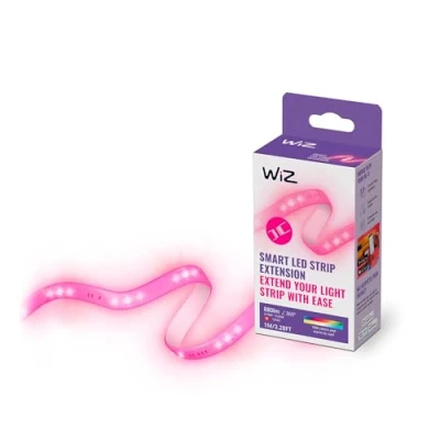 Immagine di WiZ Striscia LED WiFi, Estensione, Luce Bianca o Colorata Dimmerabile, 1 M, 20W, Tecnologia SpaceSense, Controllo Vocale (Alexa, Apple HomeKit, Google Home)