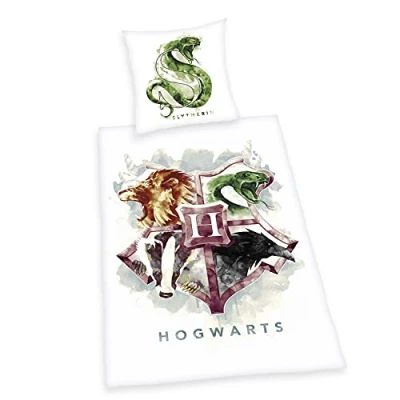 Immagine di Herding Harry Potter Set di Biancheria da Letto, Bianco, 80 x cm, 135 200 cm