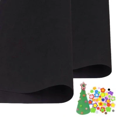 Immagine di 10 fogli in schiuma EVA nera, per cosplay, 1 mm di spessore, 50 cm x cm, carta progetti fai da te