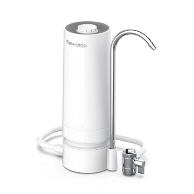 Immagine di Waterdrop WD CTF 05 Filtro per Acqua da Banco, 4000 Galloni con Promemoria della Durata del Filtro, Riduce i Metalli Pesanti, Cattivi Odori e il 99% Cloro (1 Incluso)