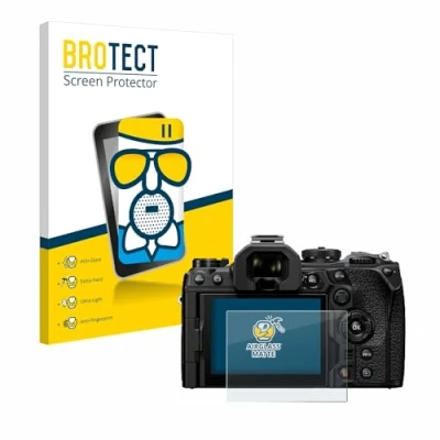 Immagine di brotect Pellicola Vetro Opaca per Olympus OM System 1 Mark II Protezione Schermo [Anti Riflesso, Durezza 9H]