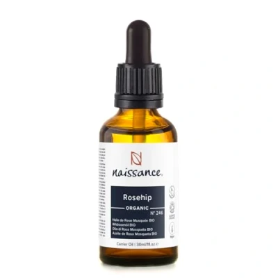 Immagine di Naissance Olio di Rosa Canina BIO (No. 246) 30ml Idratante, Nutriente ed Emolliente per tutti i tipi pelle viso, capelli e unghie