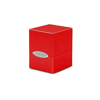Immagine di Ultra Pro Satin Cube Contenitore a forma di cubo in raso, colore: Rosso mela, E 15587