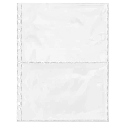 Immagine di Ideen mit Herz Buste trasparenti per raccoglitori, formato DIN A4, divise in 2, 2 scomparti ciascuno da 22 x 15 cm (Din A5), trasparenti, 50 pezzi