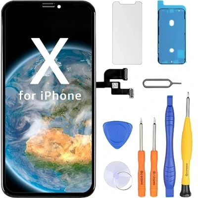 Immagine di LL TRADER Display per iPhone X LCD Sostituzione Schermo 5.8&#039;&#039; Touch Screen Digitizer Strumento di Riparazione Assemblaggio Cornice con Modello A1865, A1901, A1902 (Funzione 3D Touch)