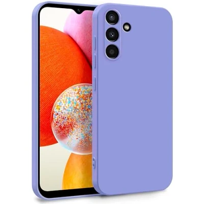 Immagine di MyGadget Cover per Samsung Galaxy A14 5G Custodia in Silicone Morbido a Doppio Strato Case con Protezione Fotocamera &amp; Fodera Interna Antigraffio Lilla