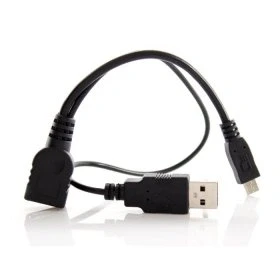 Immagine di Cablecc Cavo micro USB 2.0 per memoria flash OTG con alimentazione Galaxy S3 i9300 S4 i9500 Note2 N7100 Note3 N9000 e S5 i9600, nero