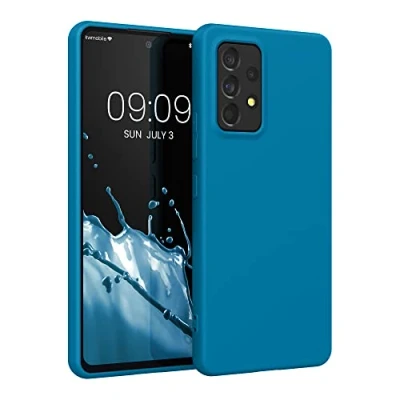 Immagine di kwmobile Custodia Compatibile con Samsung Galaxy A53 5G Cover Back Case per Smartphone in Silicone TPU Protezione Gommata blu indaco