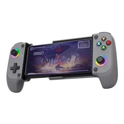 Immagine di Trust GXT 735G Mylox Controller per Telefono Bluetooth, Iphone/Android / PS5 Xbox con 12h di Autonomia, Doppia Vibrazione, RGB a LED, Gamepad Wireless Accessori Smartphone, Grigio