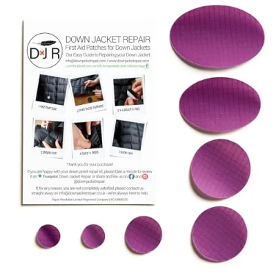 Immagine di Piumino Kit di Riparazione Patch (Autoadesivo) Profondo Viola