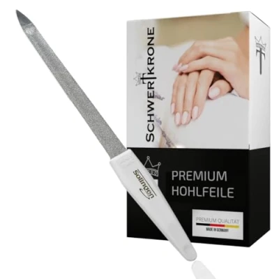 Immagine di Schwertkrone Lima cava Sword Crown per unghie curva Solingen manicure e pedicure 17,5 cm Made in Germany