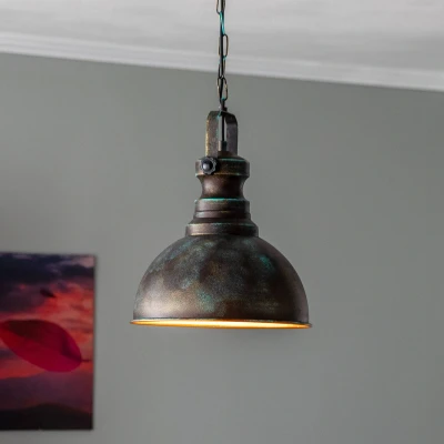 Immagine di Opviq Lampada a sospensione Saglam 3710 1 luce Ø31cm oro antico