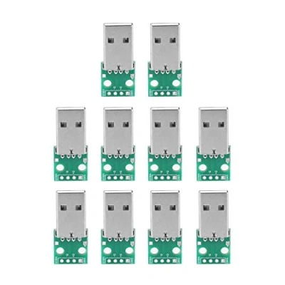 Immagine di Modulo convertitore PCB maschio a connettore tipo 4 pin 2.54mm Scheda adattatore USB DIP