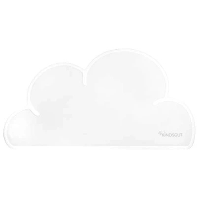 Immagine di Kindsgut tovagliette in silicone a forma di nuvola, sottotazza dal design adatto ai bambini e dai colori tenui, senza BPA, bianco