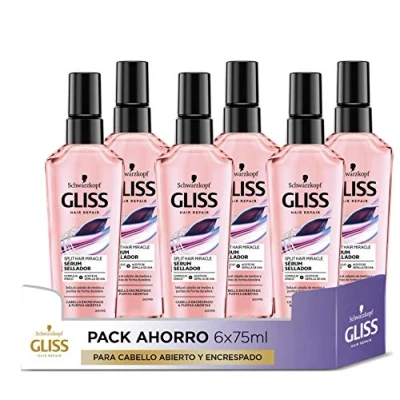 Immagine di Gliss Siero sigillante per capelli aperti e crespi Split Hair Miracle 6 x 75 ml (450 ml) Gamma