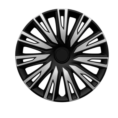 Immagine di AutoStyle Set PP 5566SB Copricerchi 16Inch argento, nero