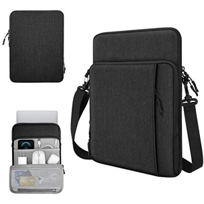 Immagine di TiMOVO Custodia per laptop da 13,3&#039;&#039; Borsa a tracolla iPad Air 13 2024, Pro 12.9 2022/2021/2020, MacBook 2022 2018, 2016, Nero