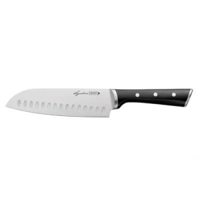 Immagine di Lagostina Iceforce, Coltello Santoku 18 cm in Accaio Inox con Lama Raffreddata, da Cucina Ideale per Tagliare il Pesce, Resistente alla Corrosione