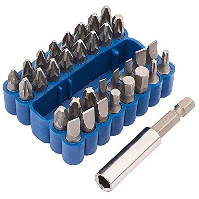 Immagine di Draper Set di 33 punte magnetiche Kit cacciaviti metrici da 25 mm Accessori per utensili manuali precisione Custodia resistente 82386