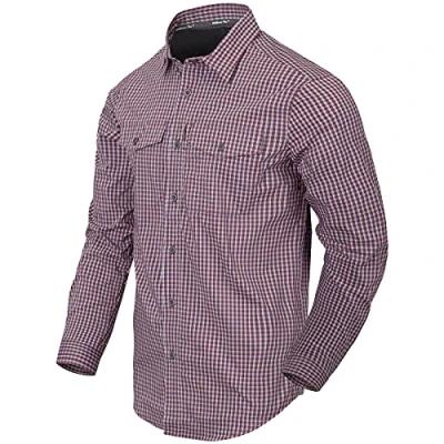 Immagine di Helikon Tex Uomo Covert Concealed Carry Camicia Scarlet Flame Checkered Taglia S