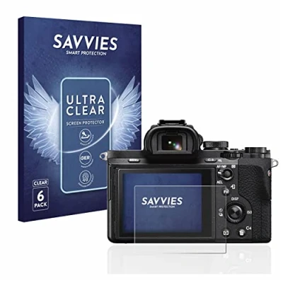 Immagine di savvies (6 Pezzi Pellicola Protettiva per Sony Alpha 7 II (ILCE 7M2) Protezione Schermo Trasparente