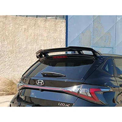 Immagine di Motordrome A/482 Spoiler tetto (tappo spoiler) compatibile con Hyundai i20 III N (1.6 T GDi) 2020 (ABS nero lucido)