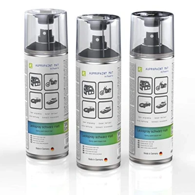 Immagine di AUPROTEC spray per vernice AUPROPAINT MAT, nero opaco, auto, 3 x 400 ml